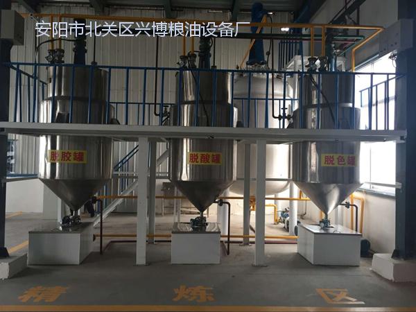 油脂在精煉設備處理中數(shù)值的變化